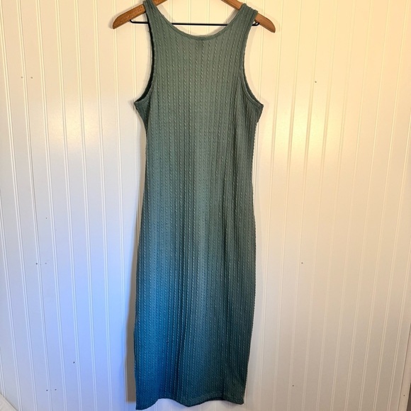 SHEIN Women’s Sleeveless Ribbed Tank Midi Dress Green Size Small/4 - Picture 4 of 8